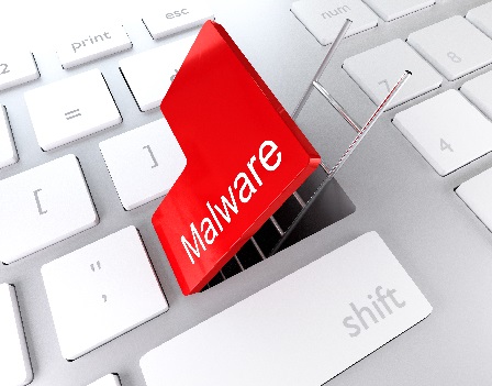 computer keyboard with red enter key hatch underpass ladder malware